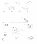 Air Guides Alternator Electric Starter Ignition Diagram and Parts List for 542777-0113-E1  Briggs and Stratton Engine